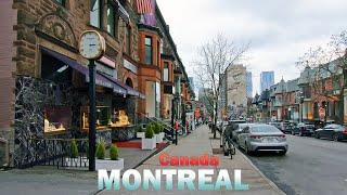 Montreal City Walk - Beautiful Downtown Streets - Walking Video Montreal Canada 2020