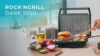 Cecotec Rock'nGrill Dark 1000. 1000 W, revêtement en pierre, plateau collecte de graisses.