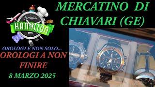 Orologi a non finire al mercatino di Chiavari (GE) 8 Marzo 2025