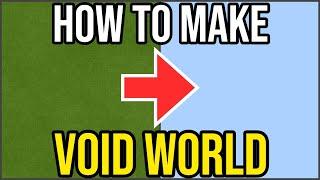 How To Make A Void World In Minecraft PS4/Xbox/PE/Bedrock