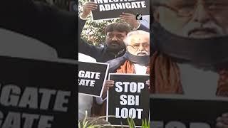 Adani row: TMC leaders stage protest near SBI building in Delhi