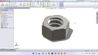 Modeling A Nut in Solidworks