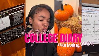 COLLEGE DIARIES S2 E3: DAY IN THE LIFE OF A MARKETING MAJOR || Ju Lanee’