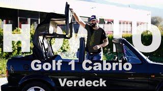 Golf 1 Cabrio Verdeck öffnen und schließen Anleitung