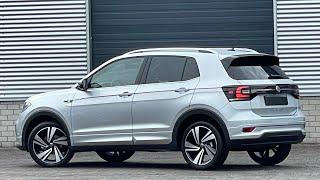 Volkswagen NEW T-Cross R-Line 2023 in 4K Reflex Silver Metal 18 inch Nevada walk around & Detail