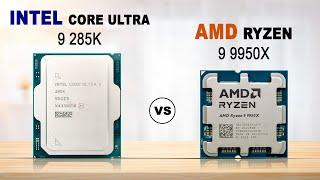 Intel Core Ultra 9 285K vs AMD Ryzen 9 9950X CPU Database