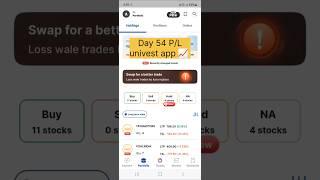 Day 54 stock market investment by Univest app #stockmarket #investment #univest