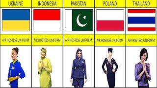 Air Hostess Uniform From Different Countries