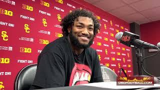 USC LB Easton Mascarenas-Arnold on Nebraska win, defensive performance and chippy game