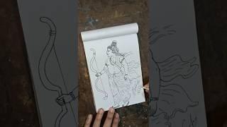 Jai Shree Ram  #sketch #art #drawing #seo #reels #tranding #shorts #viral #jaishreeram #ram #paint