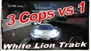 3 COPS vs 1 * Gameplay * Hot Pursuit * HD * White Lion - Hungry