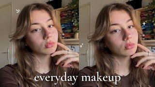 everyday makeup routine  no foundation, beginner friendly, natural makeup