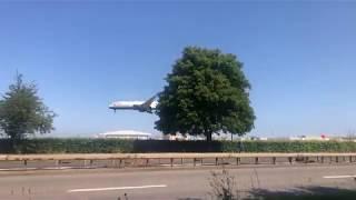 British Airways Boeing 787-9 Dreamliner G-ZBKI Landing at London Heathrow Airport Runway 27L