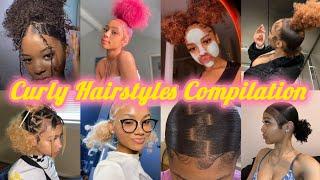 Natural Curly Hairstyles Compilation | Viral Curly hair tiktoks