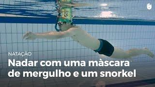 Nadar com uma máscara de mergulho e um snorkel | Natação