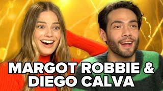 Margot Robbie & Diego Calva Pick Their Own Interview Questions | Babylon