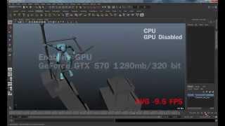 Autodesk Maya GPU vs CPU