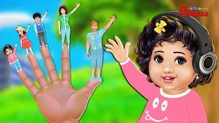 Finger Family వేలు కుటుంబం - Telugu Nursery Rhymes for Children | Finger Family song | Galatta Kids