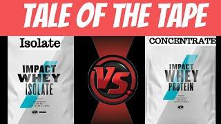 Whey Protein Isolate vs Concentrate| MyProtein Impact Whey Protein Vs Impact Whey Isolate | Review