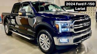 2024 Ford F150 Lariat Antimatter Blue Metallic + Pro Access Tailgate!