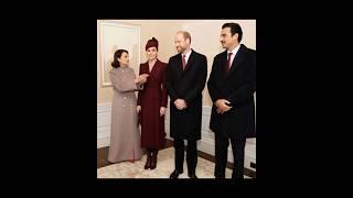 Check out! Prince and princess of Wales and Qatar Royals counterpart ￼