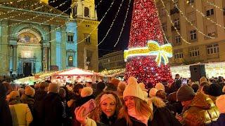 Budapest Hungary Christmas Market. The ultimate Hungarian Food! Hungarian Street Food!!