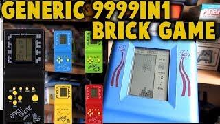 Color E9999-in-1 LCD Brick Classic Game Review (9999 in 1) Gameplay