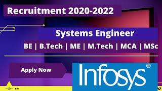 INFOSYS Off Campus Drive For 2022 Batch | INFOSYS Recruitment 2021 | INFOSYS Hiring 2020 Batch