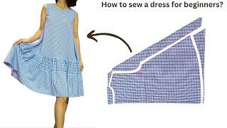 DIY// Oversize Dress/How to sew a dress for beginners?