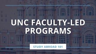 Study Abroad 101: Faculty Led Programs