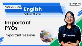 Important PYQs | Important Session | CBSE Class 10 | By Preksha Sharma