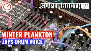 Superbooth 2021: Winter Plankton ZAPS analog drum voice with digital control