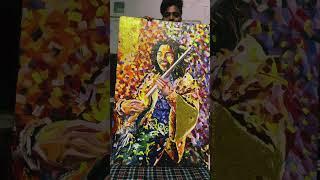 Canvas painting #art #painting #drawing #canvas #acrylicpainting #portraitdrawing #portrait #shorts