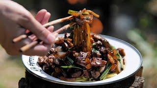 Making delicious Jajangmyeon / camping cooking / camping meal