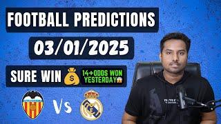 Football Predictions Today 03/01/2025 | Soccer Predictions | Football Betting Tips - La Liga Picks