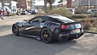 Ferrari F12 TDF with Novitec Straight Pipes Exhaust! Revs, Accelerations, Drag Racing!