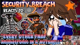 Security Breach Reacts To: Every Other FNAF Animatronic In A Nutshell || FNaF || Gacha
