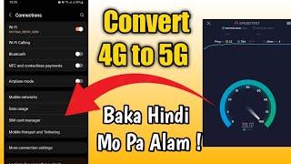 SECRET ANDROID SETTINGS TO CONVERT 4G TO 5G