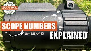 Scope Numbers Explained: What do the Numbers on a Rifle Scope Mean?