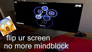 osu! - how to flip your screen + invert mouse input to get rid of mindblock (life-changing)