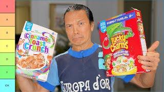 Iron Chef Dad's Cereal Tier List.