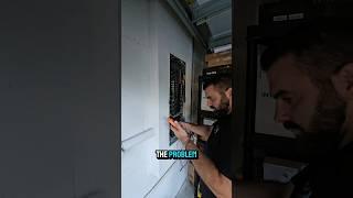 Main breaker would not reset after tripping.  Simon Electric
