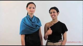 How To Tie A Pashmina Shawl - Style 09