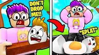 CARRY AN EGG IN ROBLOX!? (FUNNY RAGE MOMENTS! *2-PLAYER TEAMWORK OBBY!*)