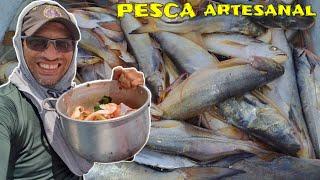 PESCA ARTESANAL, malha 0,35, PESCANDO E COMENDO (COZIDO) NO RIO PIRABAS/PA.