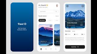 React Native Travel App UI Speed Code using React Native Expo and Tailwindcss