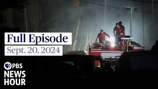 PBS News Hour full episode, Sept. 20, 2024