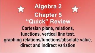 Algebra 1 Chapter 5 Review by Rick Scarfi