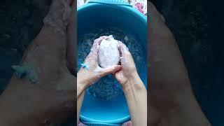 АСМР Размокшее белое мыло "Абсолют". ASMR soaked soap. #Shorts