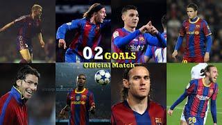 Barcelona Player who only score 2 goal for FC Barcelona (Abidal, Milito, Maxi Lopez, Mingueza,.....)